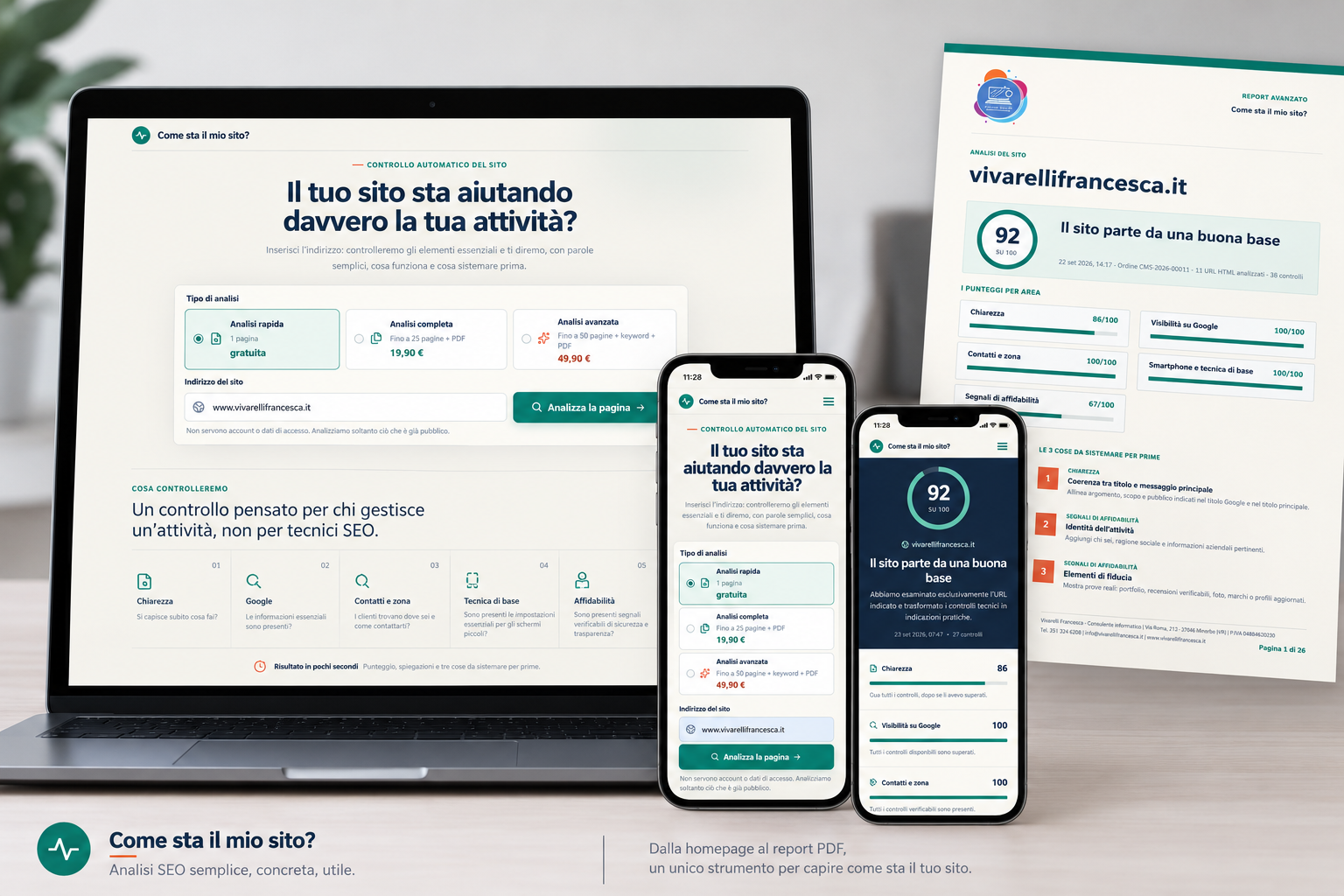 Come sta il mio sito? – strumento online per l'analisi SEO e tecnica dei siti web